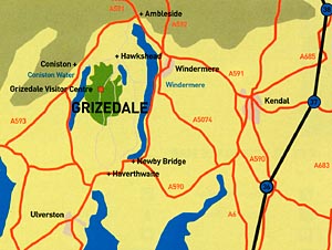 Grizedale Forest park location map