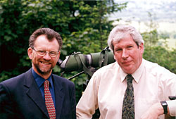 Local MP Tony Cunningham (left) & Forestry Minister Elliot Morley (right)